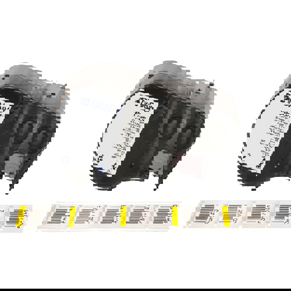 Labels, Ribbons & Tapes; Application: Label Printer Cartridge ; Type: Label Printer Cartridge ; Color Family: Yellow ; Color: Black on Yellow, White ; Number Of Labels Per Roll: 260 ; For Use With: BMP51; BMP53; M511